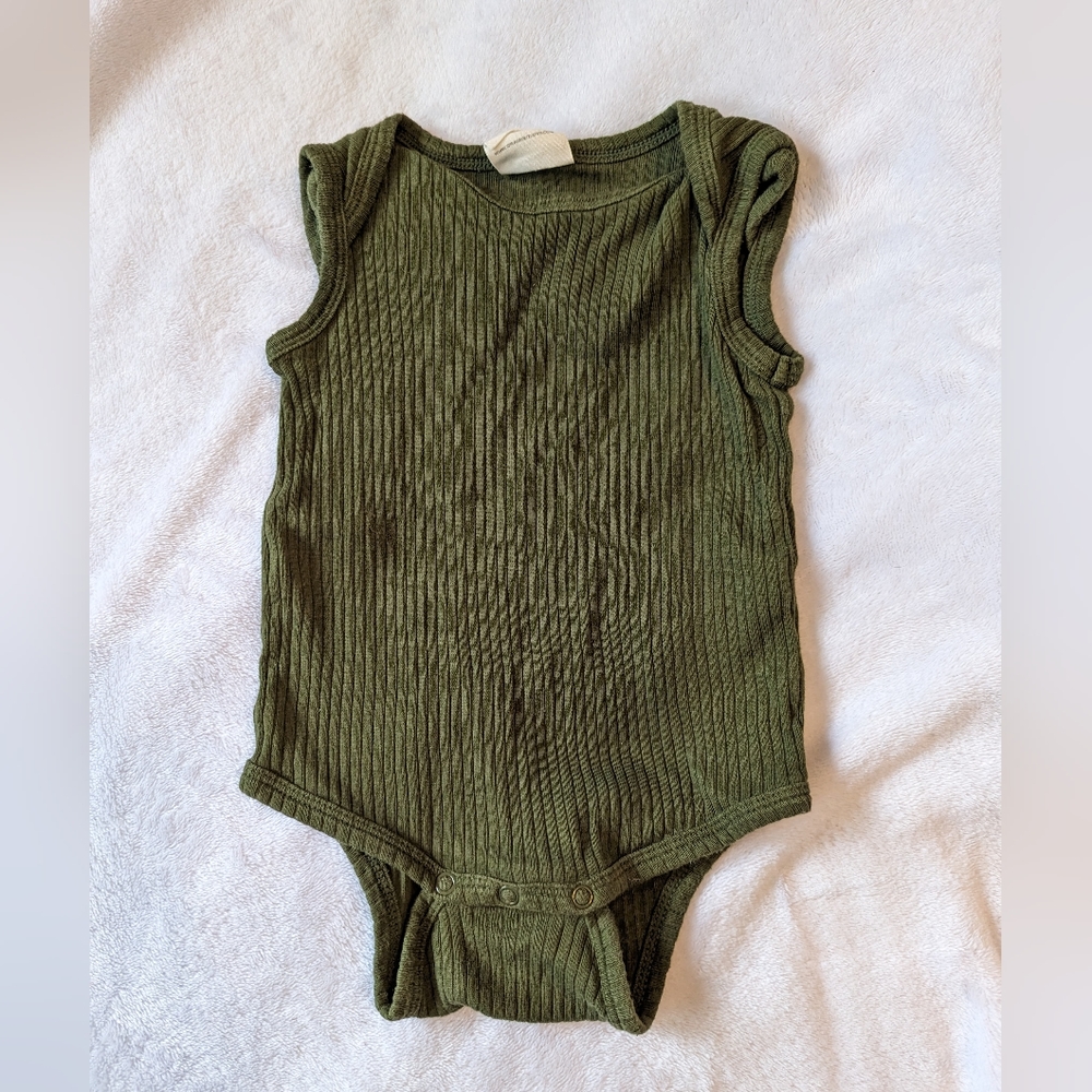 Spearmint love organic ribbed bodysuit